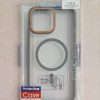 کاور Protective Case مگ سیف Mag Safe شفاف دور رنگی سیلیکونی رنگ طوسی مناسب برای گوشی موبایل سامسونگ اس 25 اولترا Samsung-S25Ultra