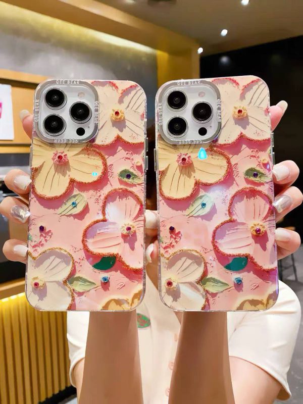 کاور گوشی موبایل آیفون 15 پرو iPhone15Pro- طرح گل آبرنگی Watercolor Flower