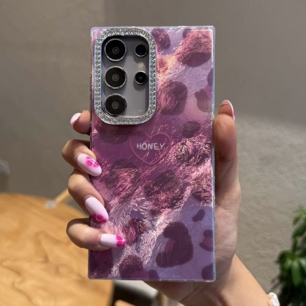 کاور گوشی موبایل سامسونگ اس 25 اولترا Samsung-S25Ultra طرح پلنگی Honey Leopard دور لنز نگینی