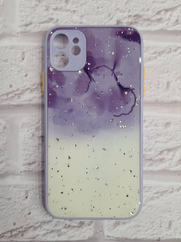 کاور آبرنگی با براده های شاینی Shine مناسب برای گوشی موبایل آیفون 11 نرمال iPhone11-