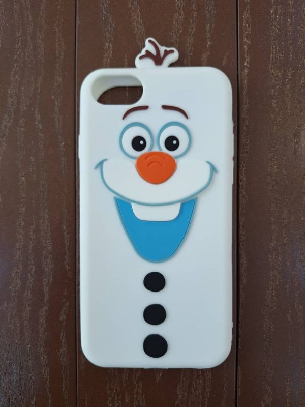 کاور الاف - فروزن Olaf - Frozen سیلیکونی مناسب برای گوشی موبایل آیفون 7 و 8 نرمال و SE اس ای iPhone7- iPhone8- iPhoneSE