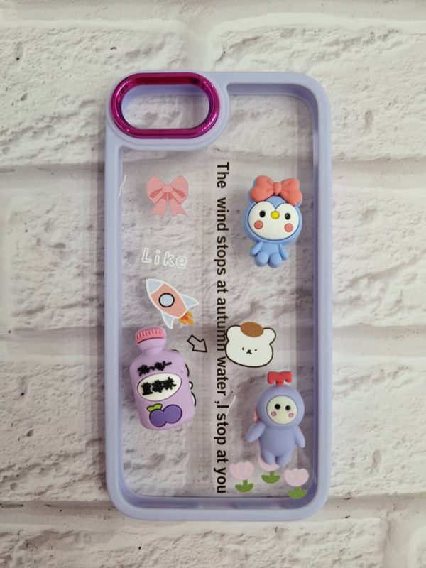 کاور عروسکی برجسته مناسب برای گوشی موبایل آیفون 7 و 8 نرمال و SE اس ای iPhone7- iPhone8- iPhoneSE