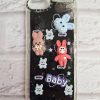کاور گوشی موبایل آیفون 7 و 8 نرمال و SE اس ای iPhone7- iPhone8- iPhoneSE طرح آکواریومی شاینی اکلیلی عروسکی برجسته