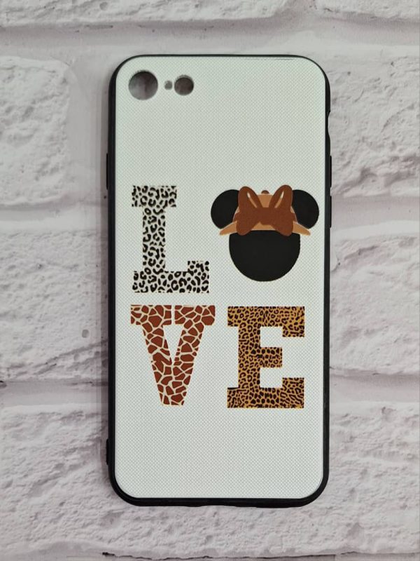 کاور مینی موس Love Minnie Mouse مناسب برای گوشی موبایل آیفون 7 و 8 نرمال و SE اس ای iPhone7- iPhone8- iPhoneSE