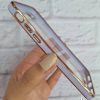 کاور گوشی موبایل آیفون 7 و 8 نرمال و SE اس ای iPhone7- iPhone8- iPhoneSE مای کیس My Case شفاف دور رنگی ژله ای رنگ یاسی