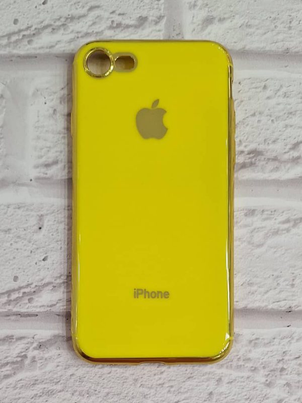 کاور گوشی موبایل آیفون 7 و 8 نرمال و SE اس ای iPhone7- iPhone8- iPhoneSE مای کیس My Case رنگ زرد