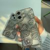 کاور گوشی موبایل آیفون 15 پرومکس iPhone15Promax طرح گل نرگس Narcissus Flower نگینی برجسته با برگه شاینی اکلیلی