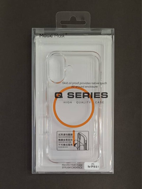 کاور گوشی موبایل آیفون 16 نرمال iPhone16- مجیک ماسک Magic Mask مگ سیف Mag Safe شفاف Clear