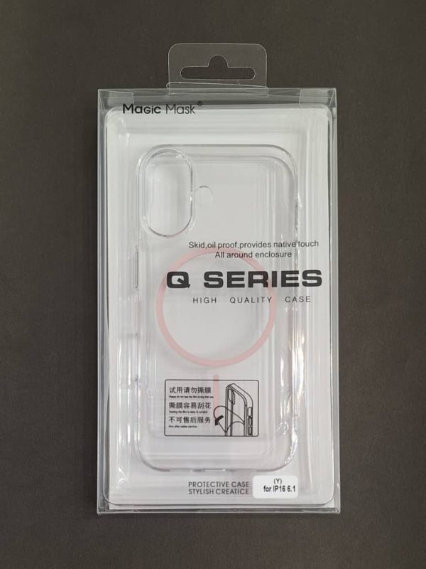 کاور گوشی موبایل آیفون 16 نرمال iPhone16- مجیک ماسک Magic Mask مگ سیف Mag Safe شفاف Clear
