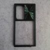 کاور گوشی موبایل سامسونگ اس 24 اولترا Samsung-S24Ultra طرح شفاف دور رنگی Auto Focus با محافظ لنز کشویی رنگ مشکی