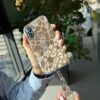 کاور گوشی موبایل آیفون 16 نرمال iPhone16- طرح پلنگی با آویز ستاره - فون چارم Leopard Star